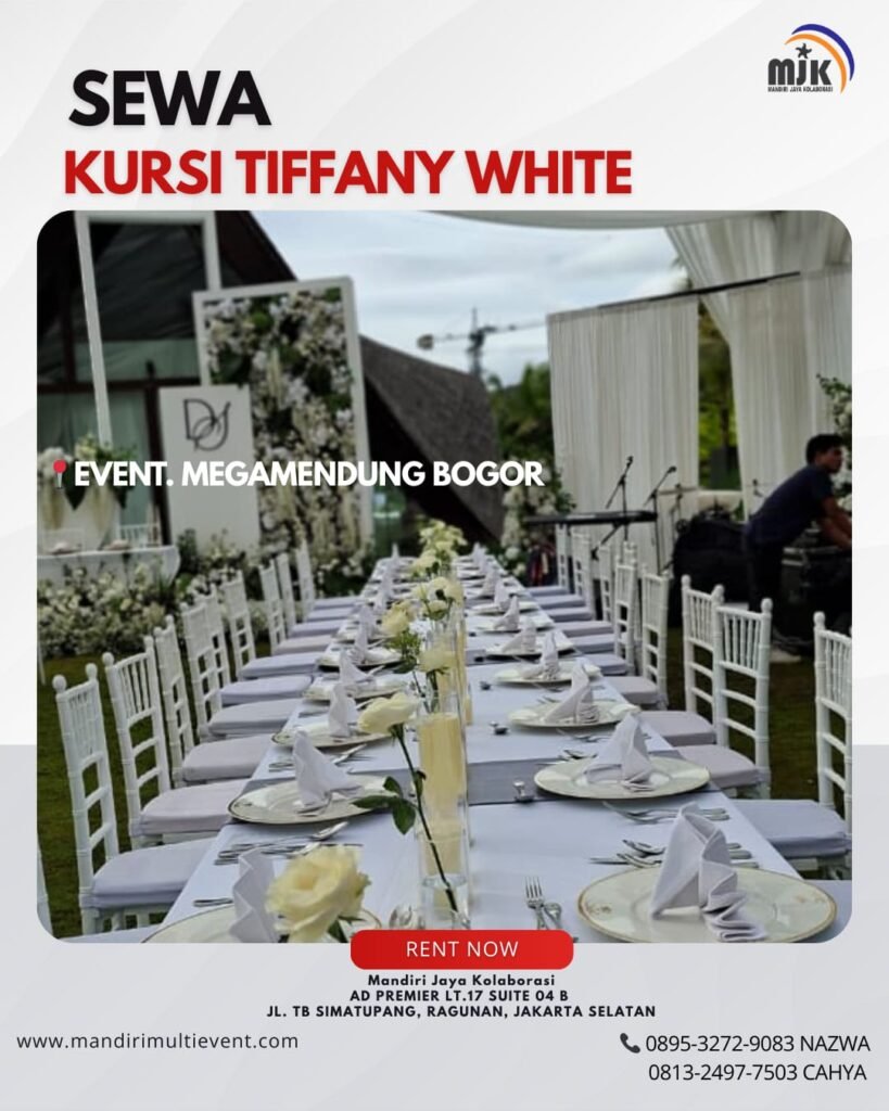 SEWA KURSI TIFFANY WHITE JAKARTA