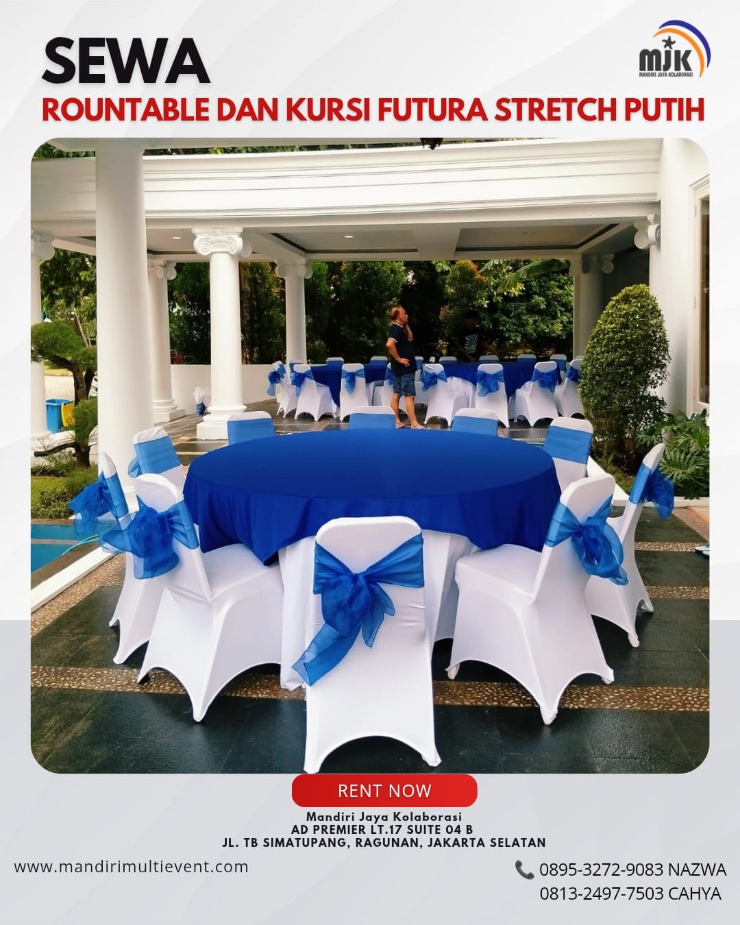 SEWA ROUNDTABLE DAN KURSI FUTURA JAKSEL