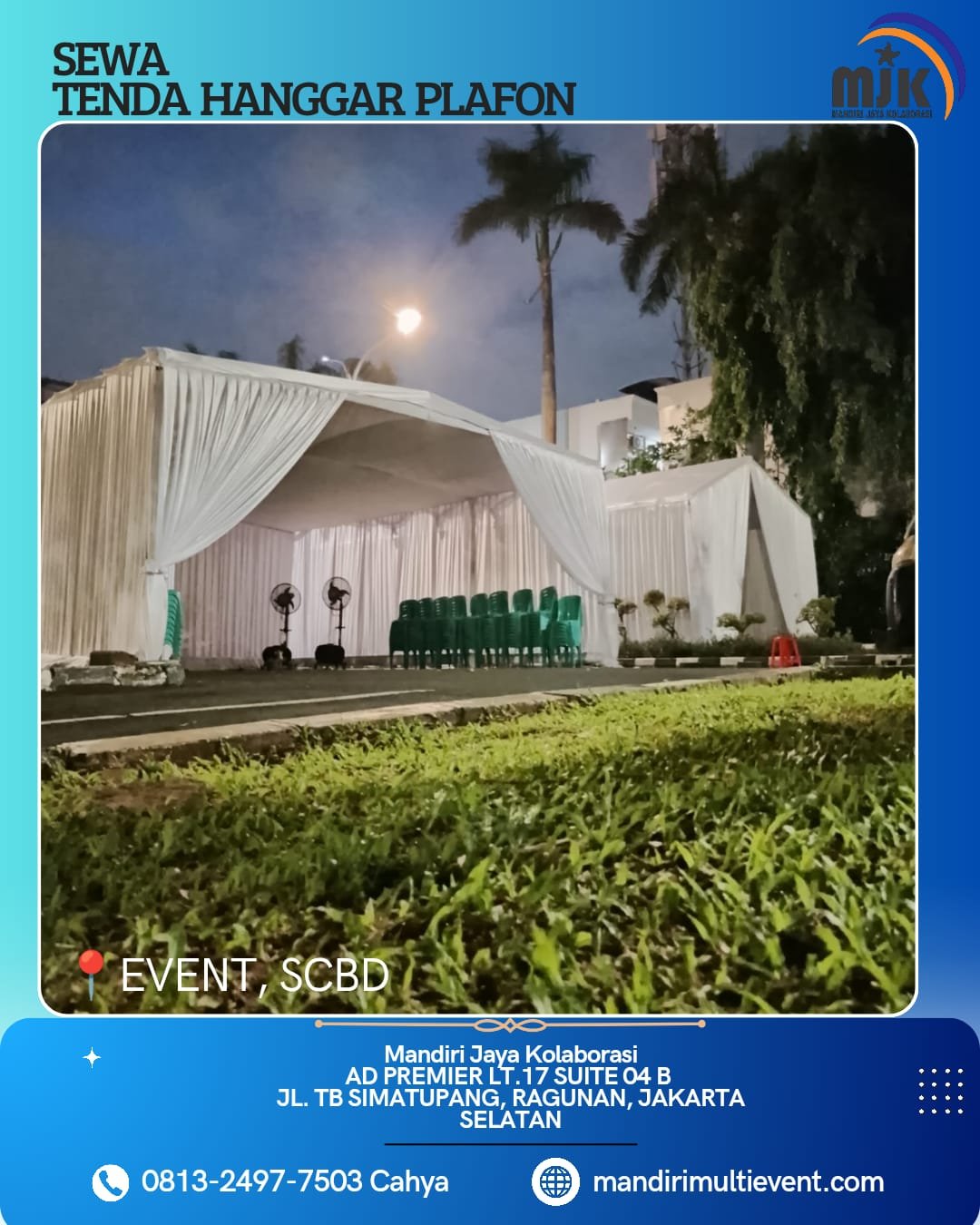 SEWA TENDA HANGGAR PLAFON JAKARTA