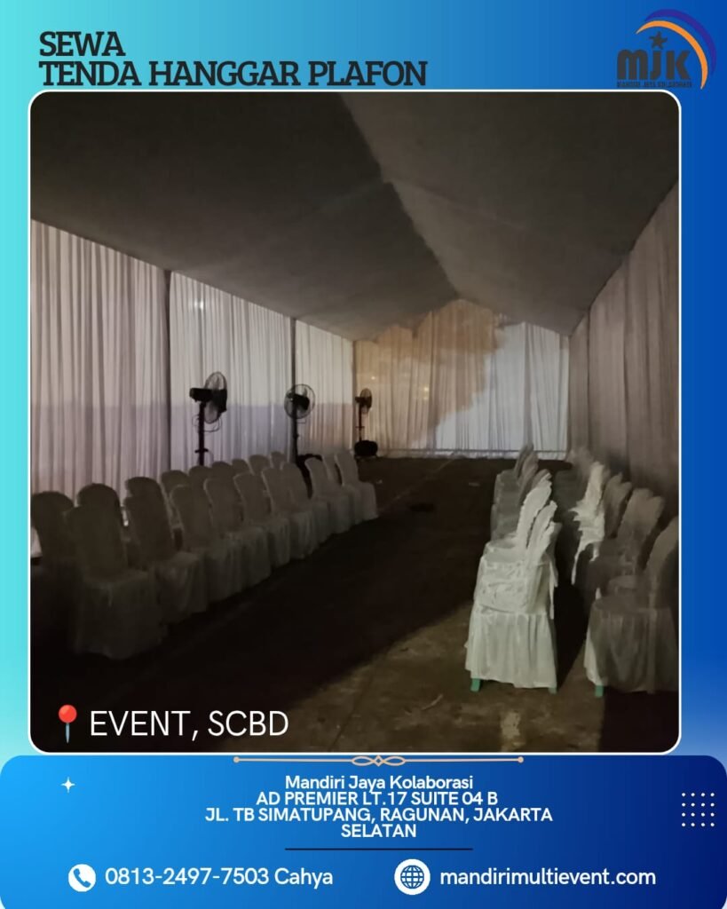 SEWA TENDA HANGGAR PLAFON JAKARTA