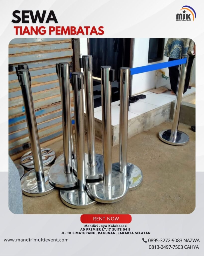 SEWA TIANG PEMBATAS JAKARTA SELATAN