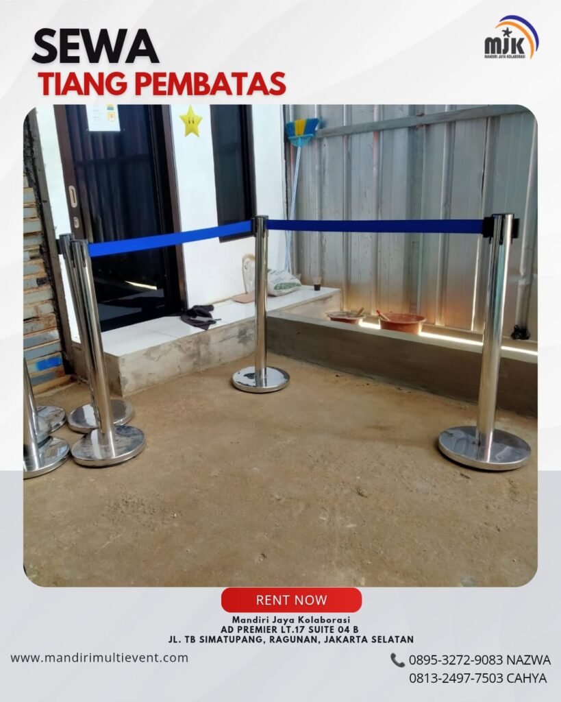 SEWA TIANG PEMBATAS JAKARTA SELATAN