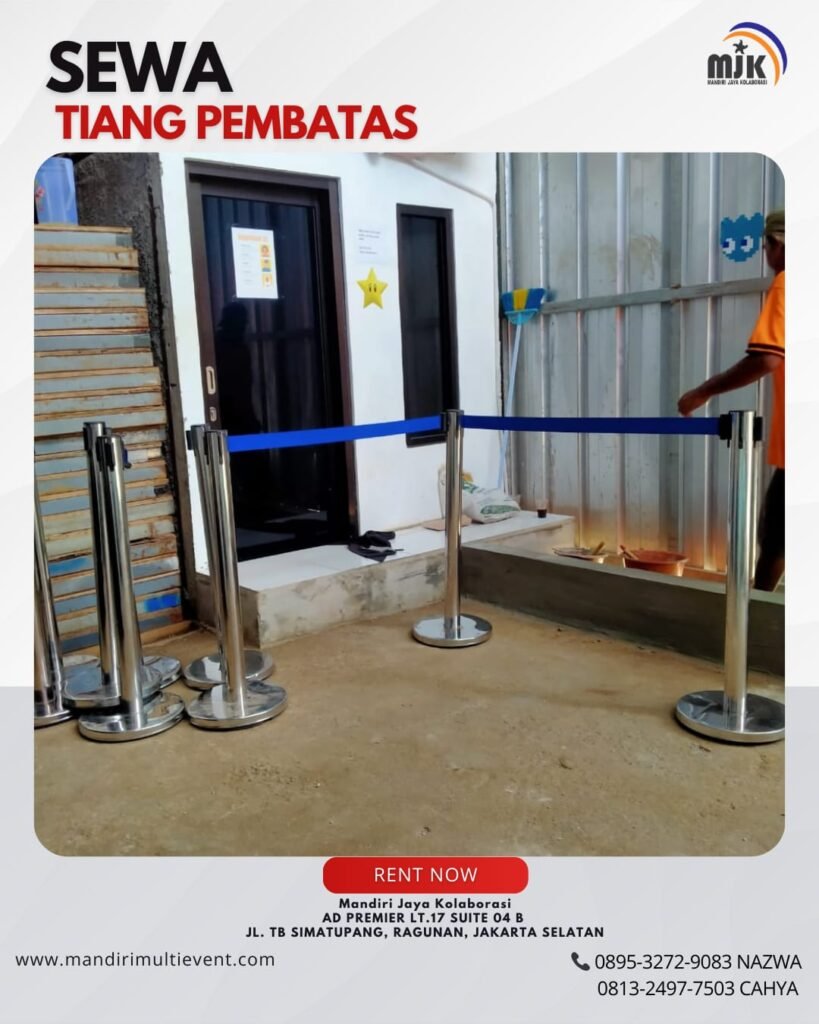 SEWA TIANG PEMBATAS JAKARTA SELATAN