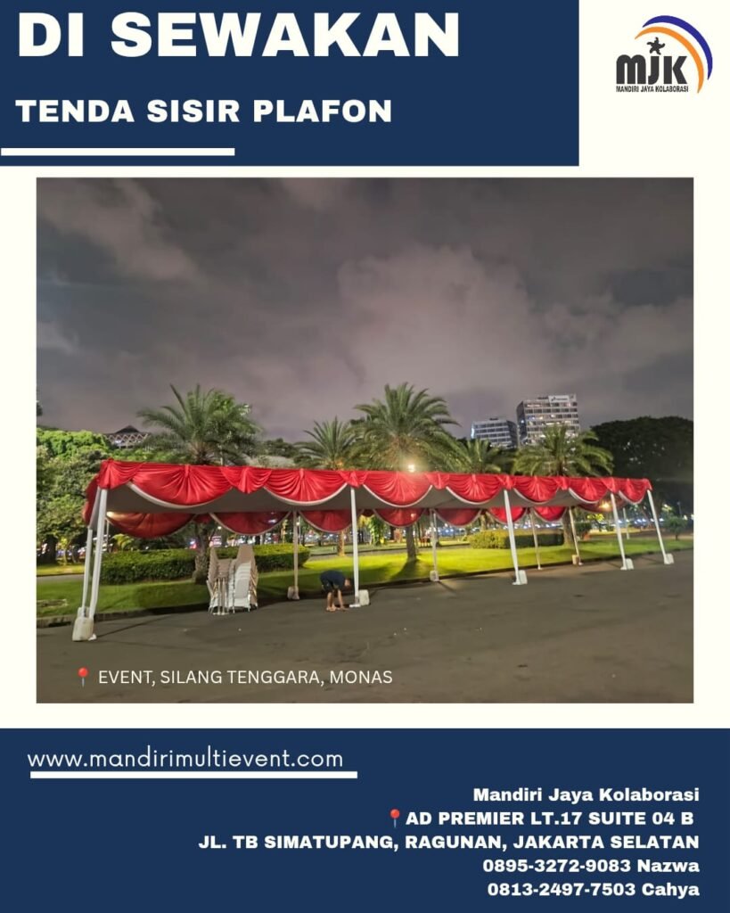 PUSAT SEWA TENDA SISIR PLAFON JAKARTA