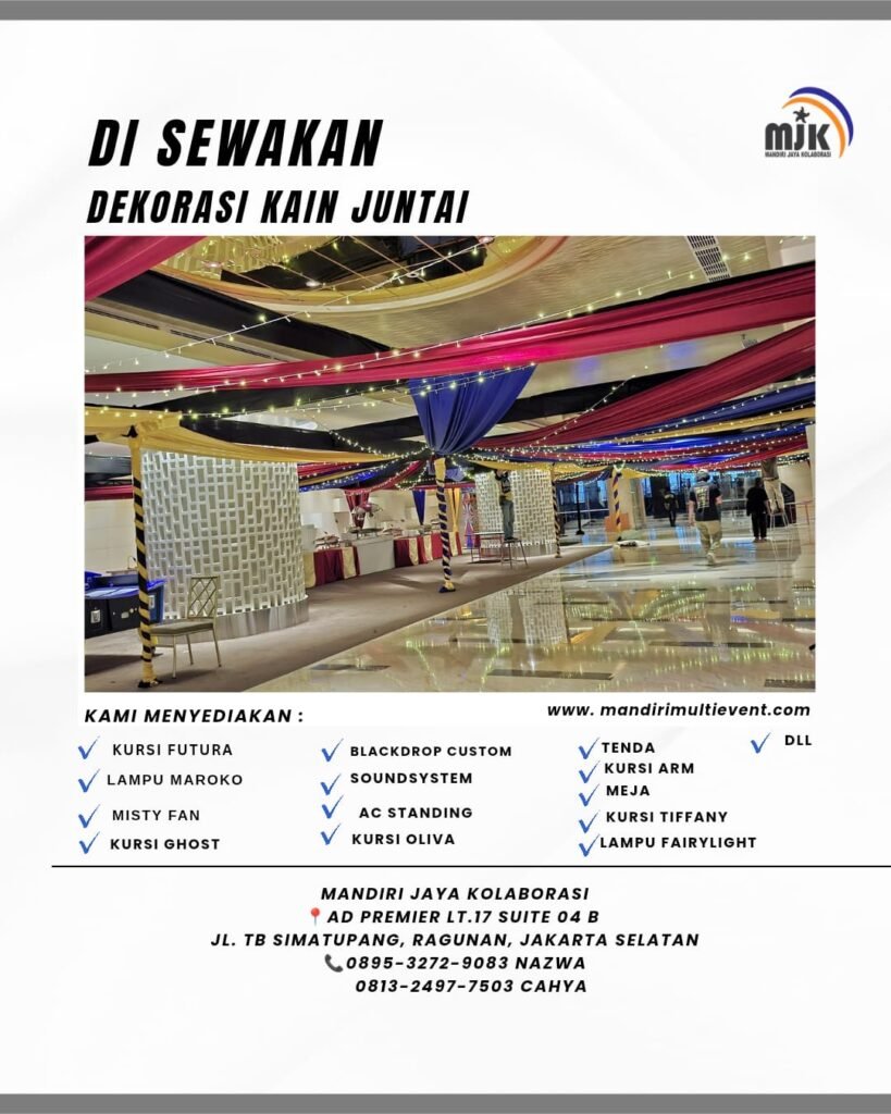 SEWA DEKORASI KAIN JUNTAI JABODETABEK