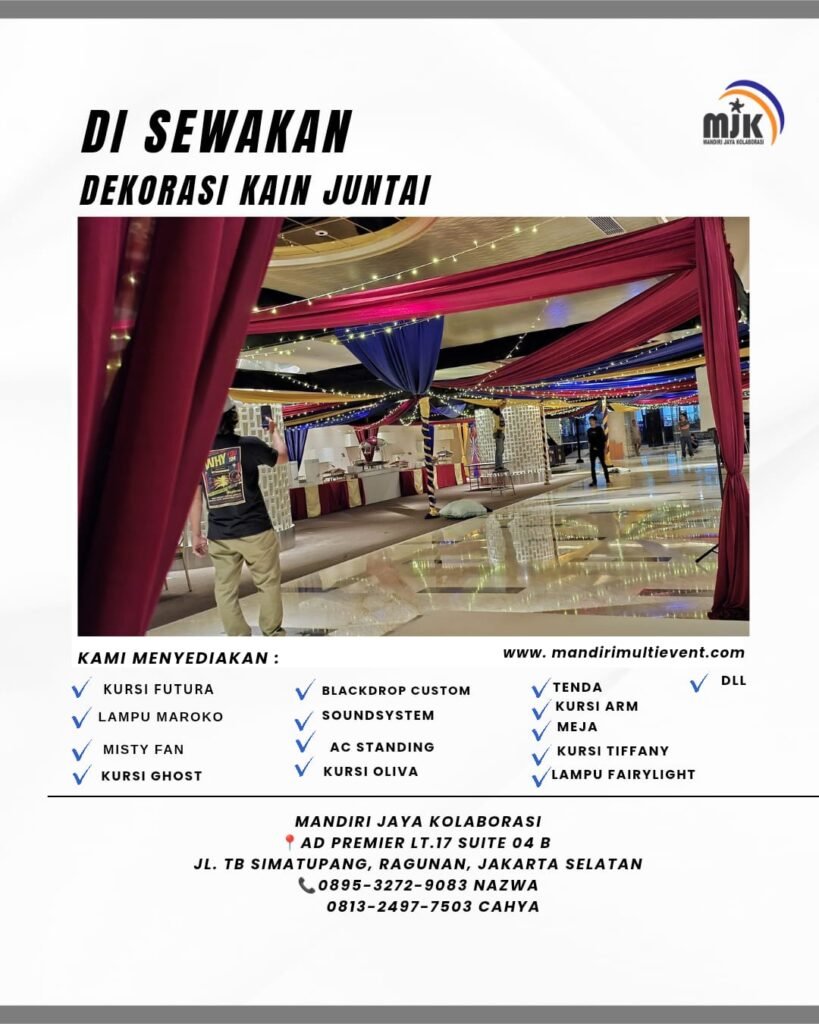 SEWA DEKORASI KAIN JUNTAI JABODETABEK