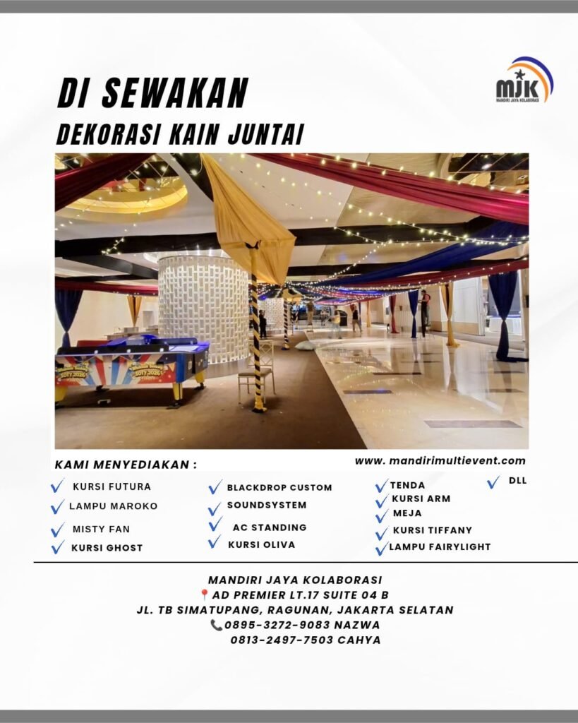 SEWA DEKORASI KAIN JUNTAI JABODETABEK