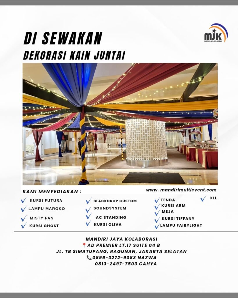 SEWA DEKORASI KAIN JUNTAI JABODETABEK