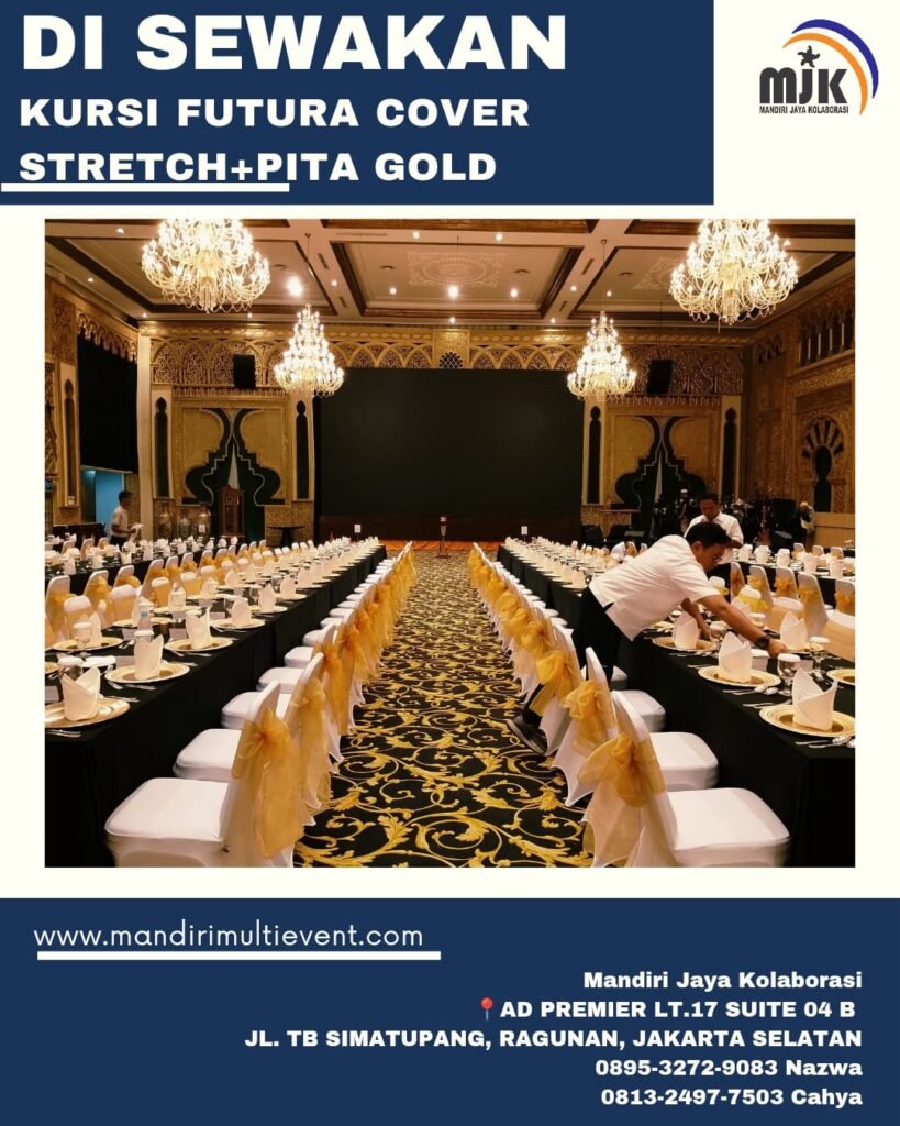 SEWA KURSI FUTURA COVER STRETCH BEKASI