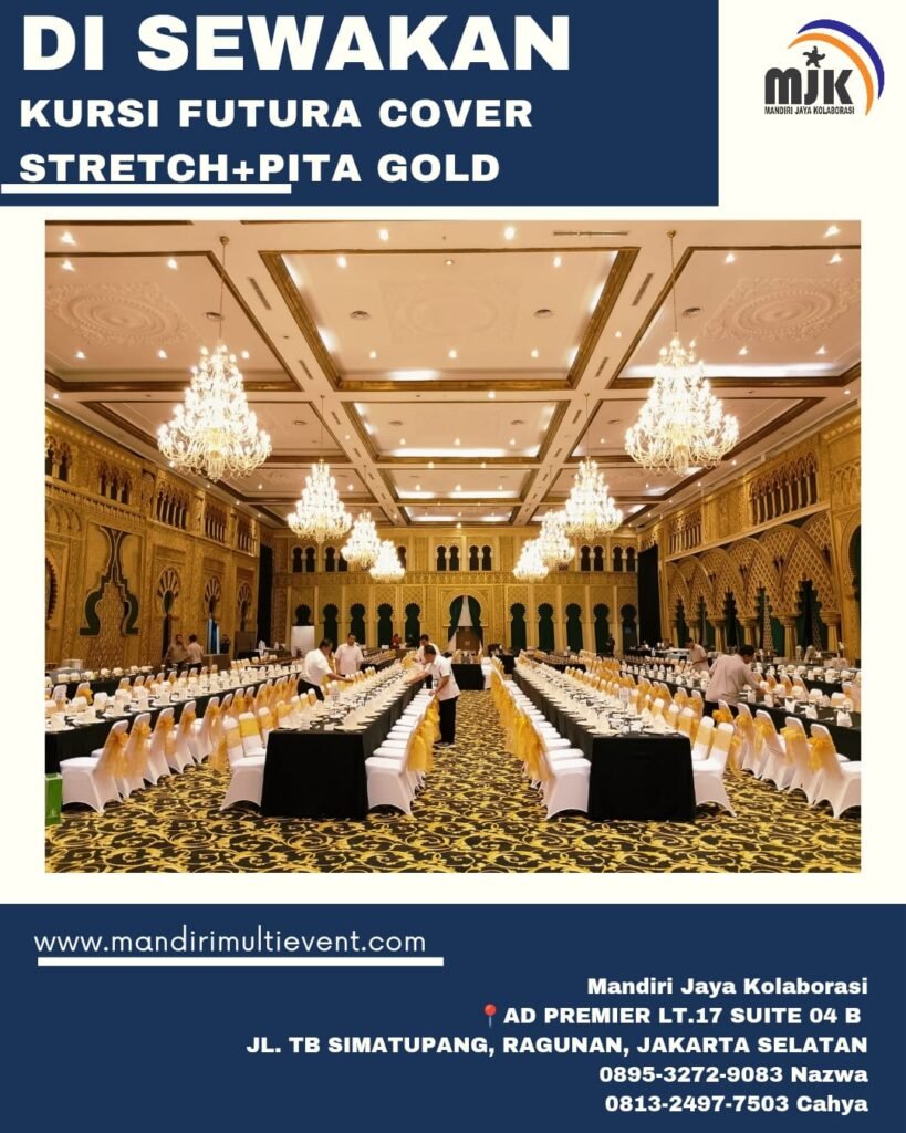 SEWA KURSI FUTURA COVER STRETCH BEKASI