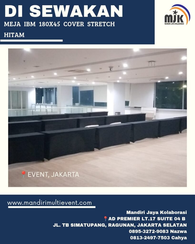 SEWA MEJA IBM 180X45 JAKARTA SELATAN