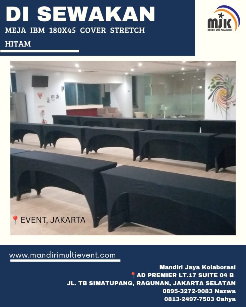 SEWA MEJA IBM 180X45 JAKARTA SELATAN