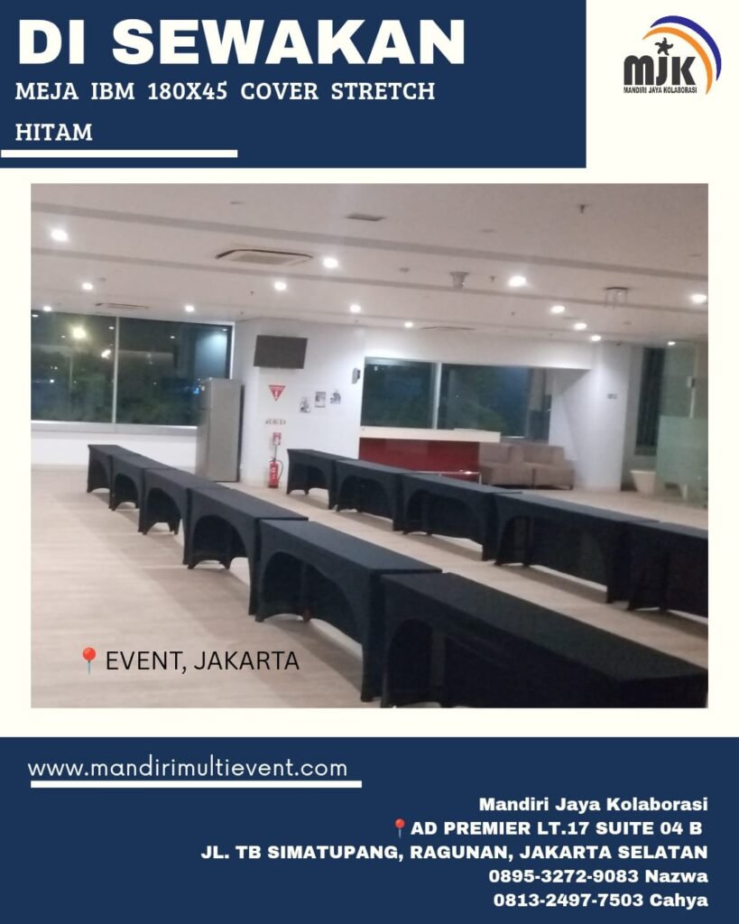 SEWA MEJA IBM 180X45 JAKARTA SELATAN