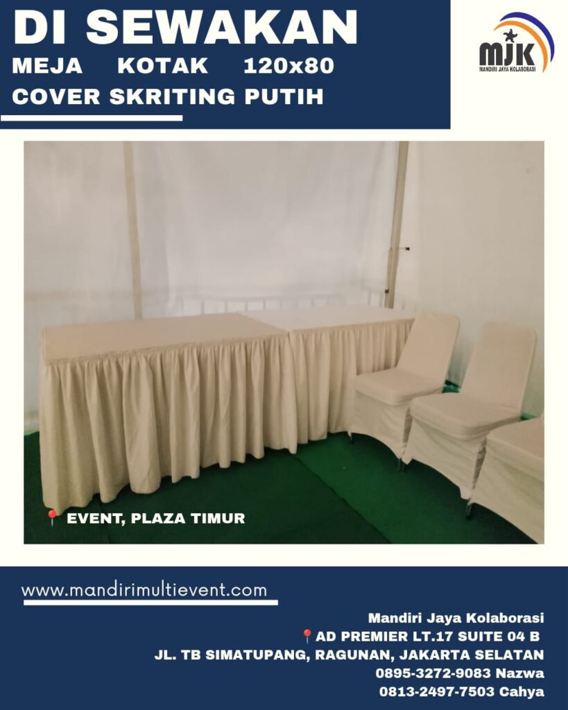 SEWA MEJA KOTAK AREA JABODETABEK