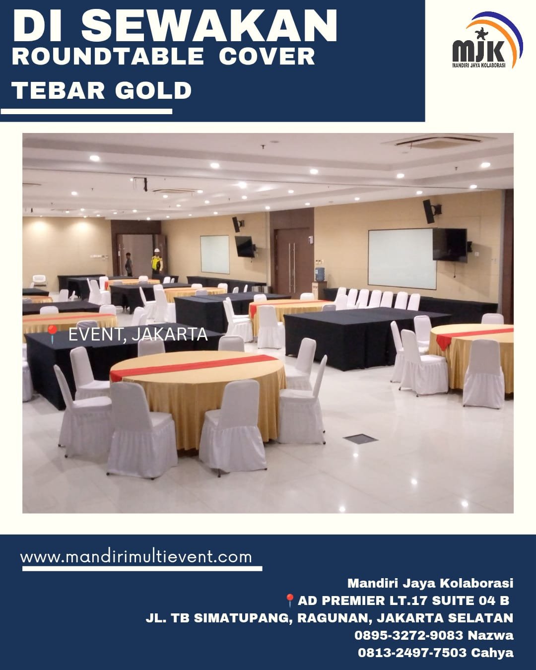 SEWA ROUNDTABLE COVER TEBAR JAKARTA