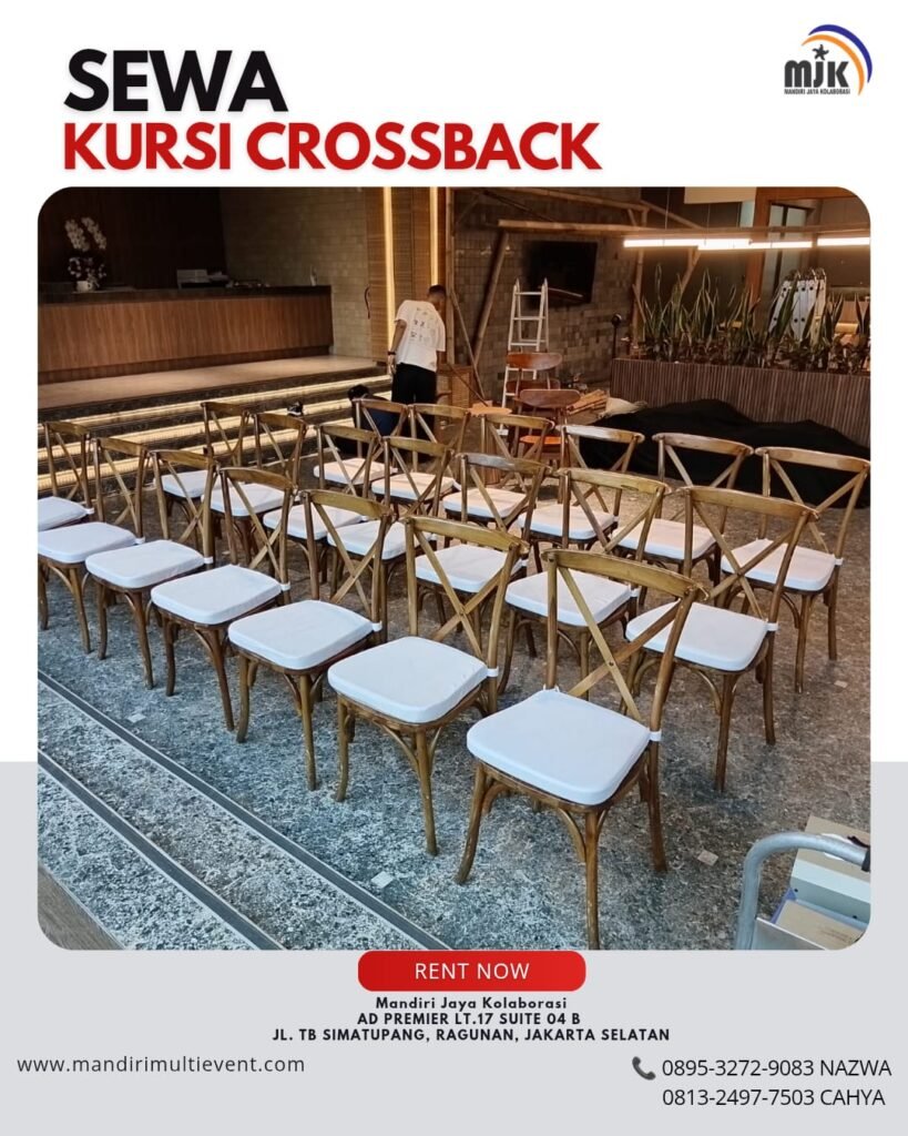 SEWA KURSI CROSSBACK AREA JABODETABEK