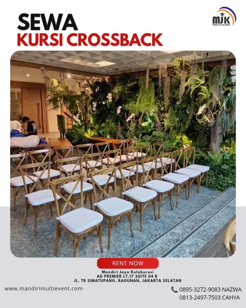 SEWA KURSI CROSSBACK AREA JABODETABEK