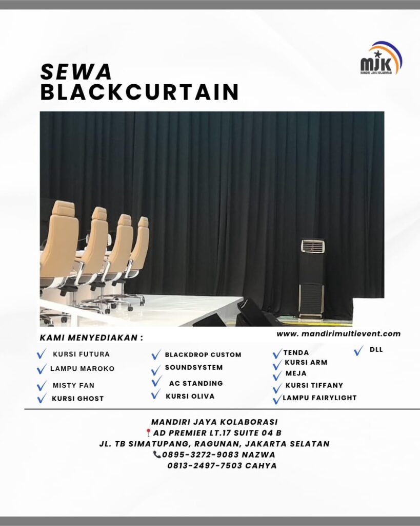 SEWA BLACK CURTAIN JAKARTA UTARA