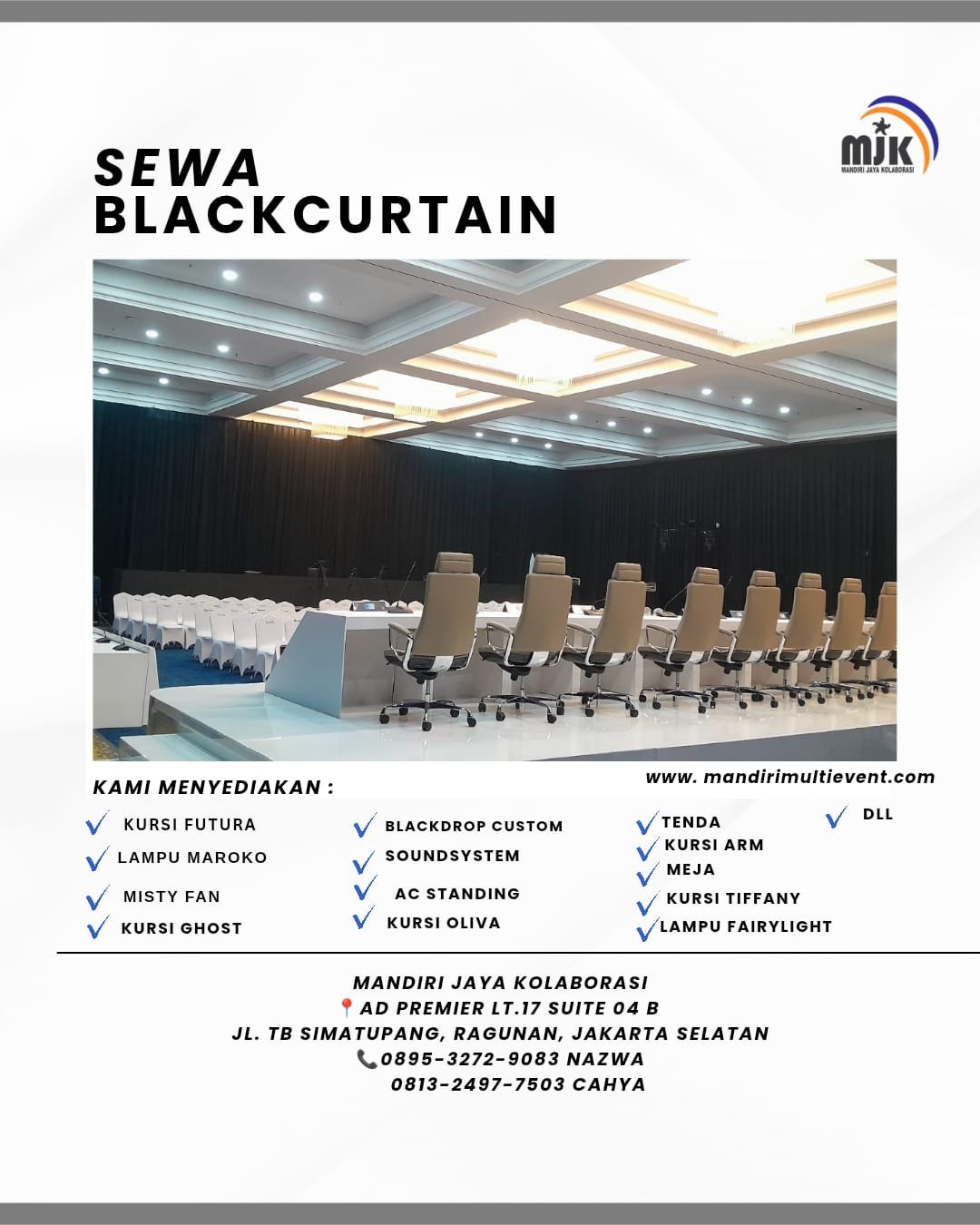 SEWA BLACK CURTAIN JAKARTA UTARA