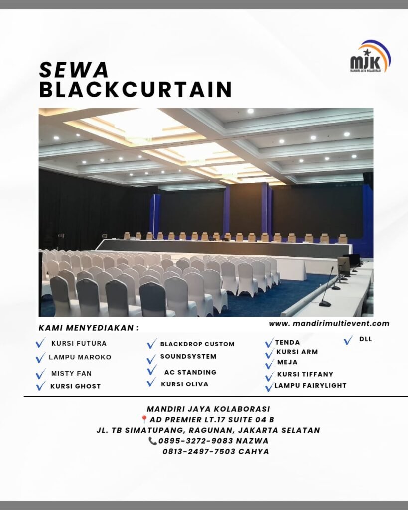 SEWA BLACK CURTAIN JAKARTA UTARA