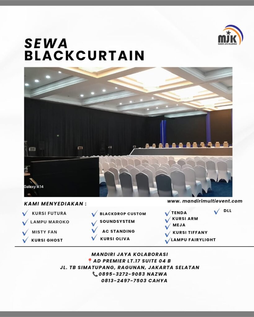 SEWA BLACK CURTAIN JAKARTA UTARA