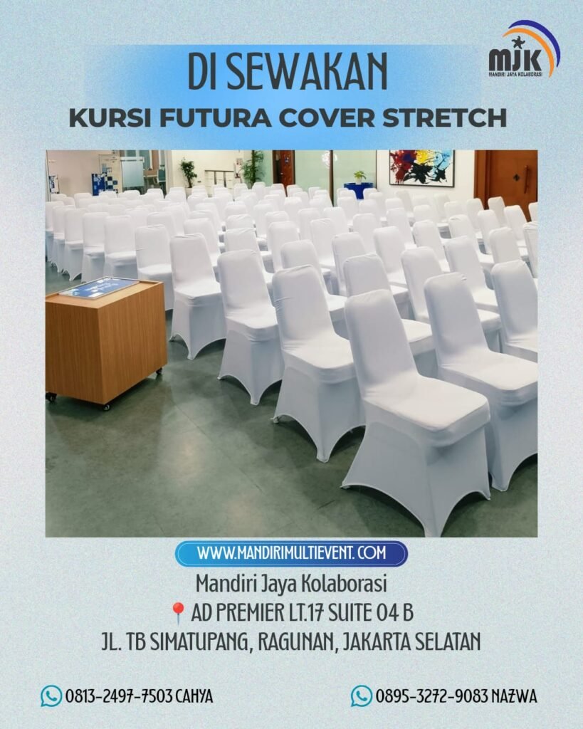 SEWA KURSI FUTURA COVER STRETCH BEKASI
