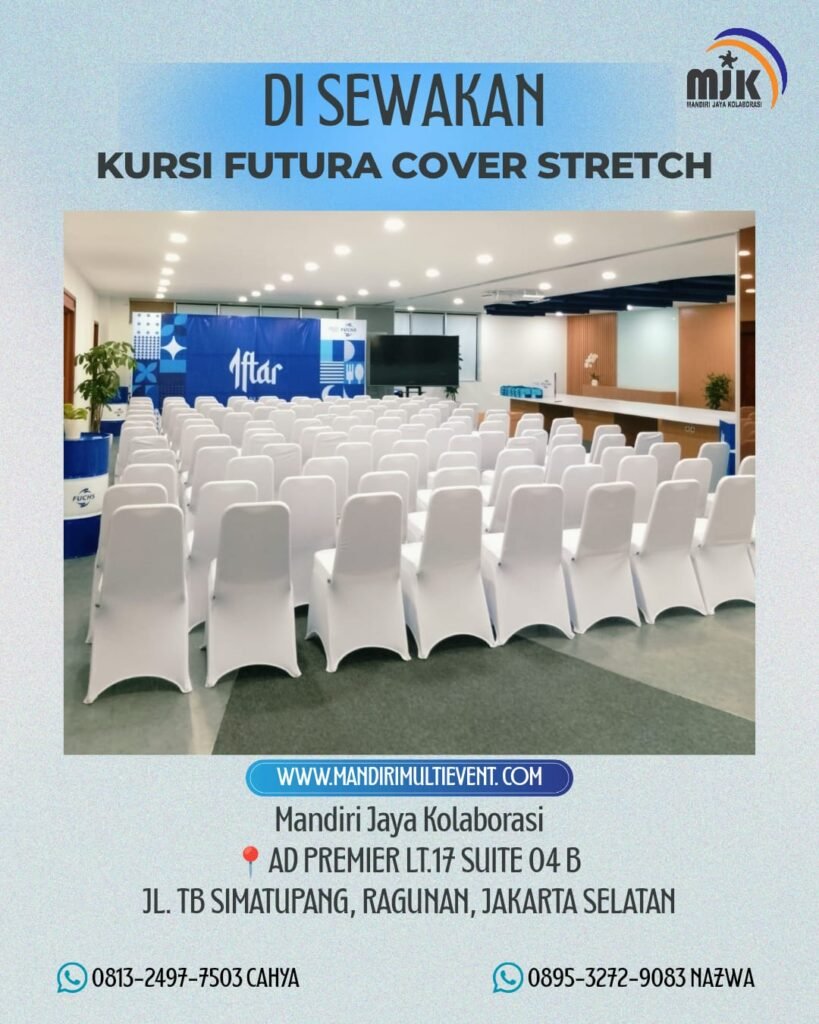 SEWA KURSI FUTURA COVER STRETCH BEKASI