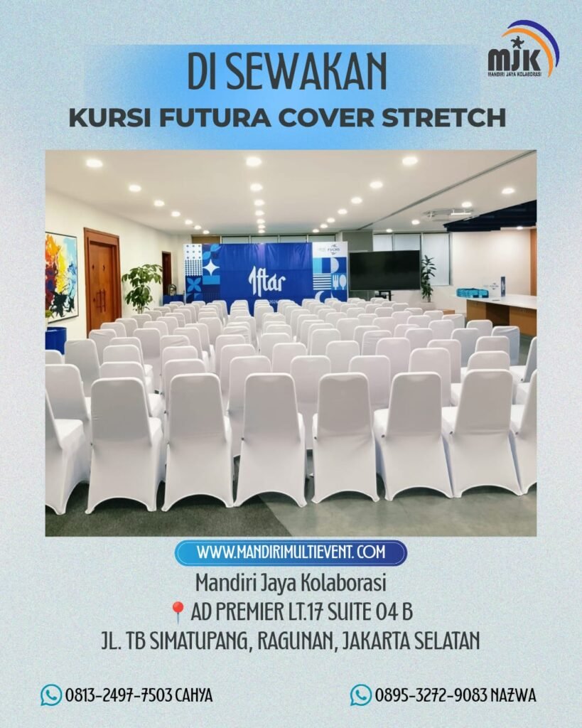 SEWA KURSI FUTURA COVER STRETCH BEKASI