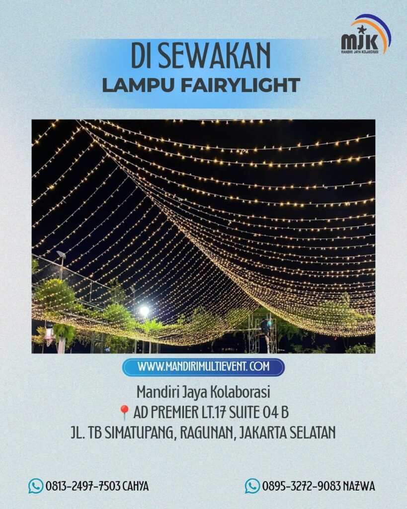 SEWA LAMPU FAIRYLIGHT JAKARTA TIMUR
