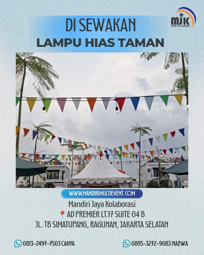 SEWA LAMPU HIAS TAMAN JAKARTA SELATAN
