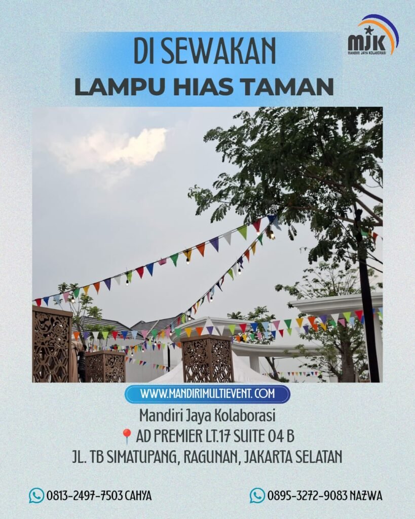 SEWA LAMPU HIAS TAMAN JAKARTA SELATAN