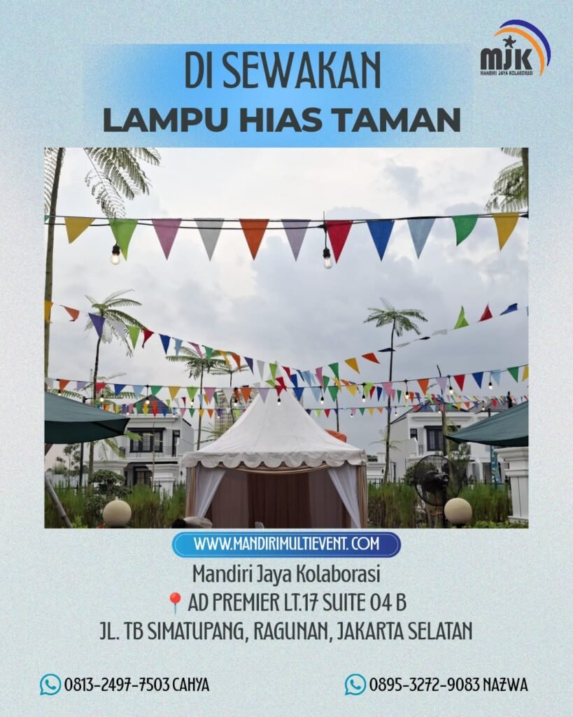 SEWA LAMPU HIAS TAMAN JAKARTA SELATAN