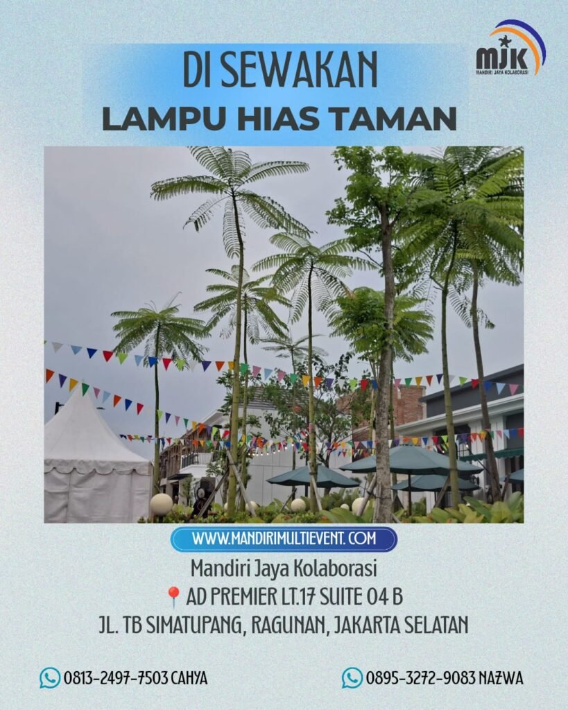SEWA LAMPU HIAS TAMAN JAKARTA SELATAN