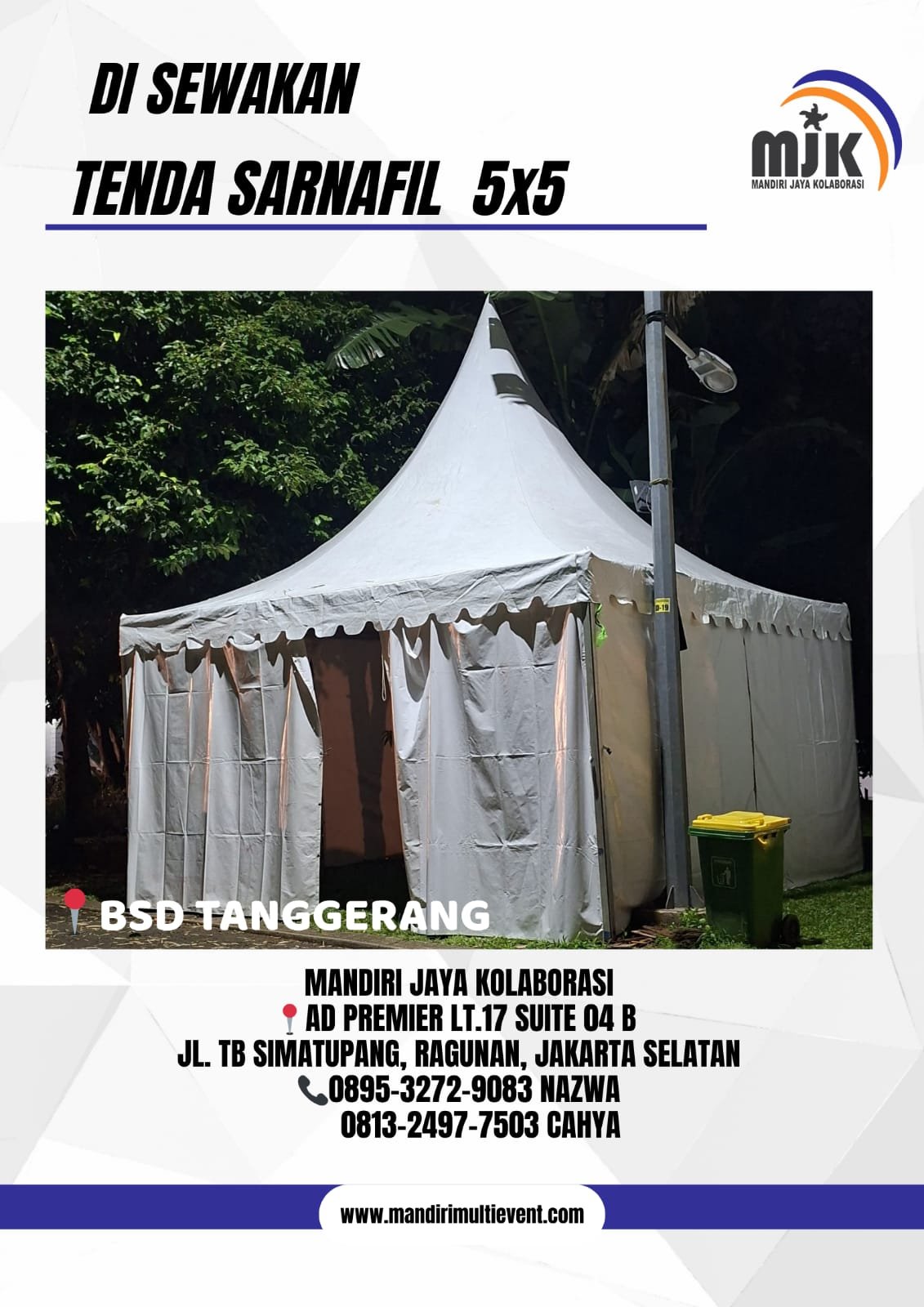 SEWA TENDA SARNAFIL JAKARTA PUSAT