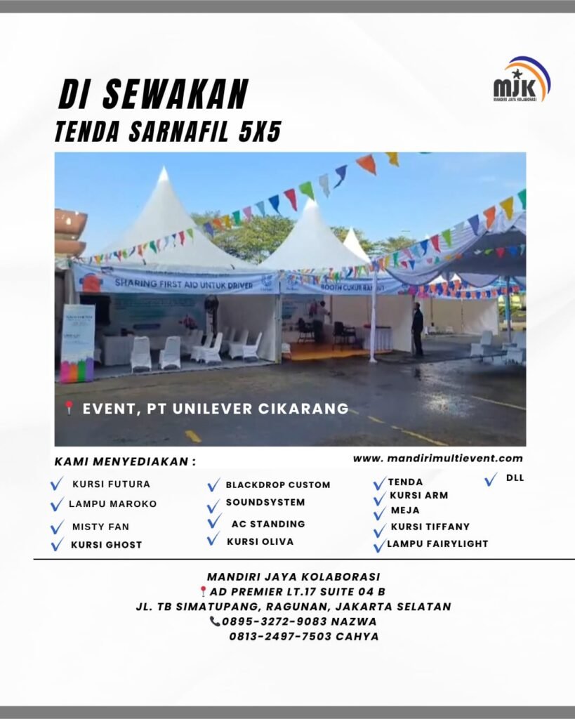 SEWA TENDA SARNAFIL 5X5 JAKARTA UTARA