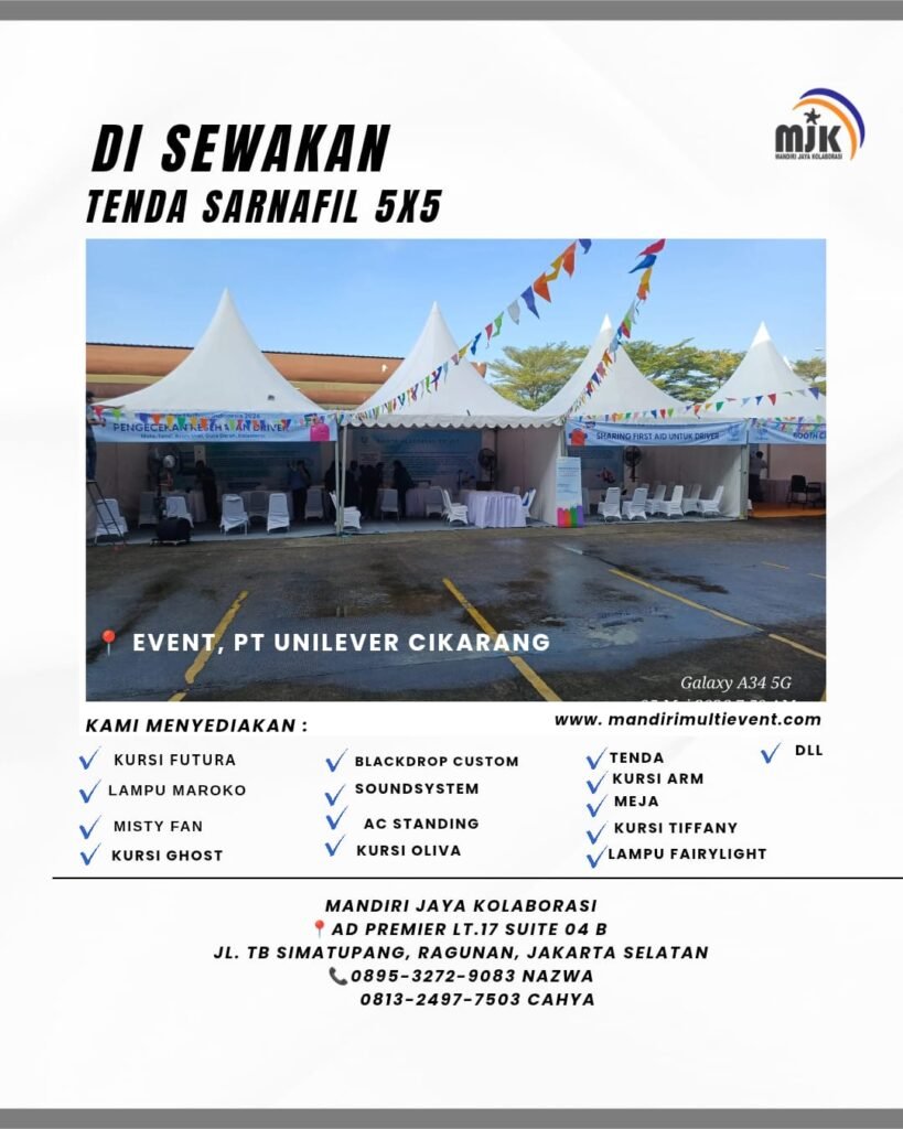 SEWA TENDA SARNAFIL 5X5 JAKARTA UTARA