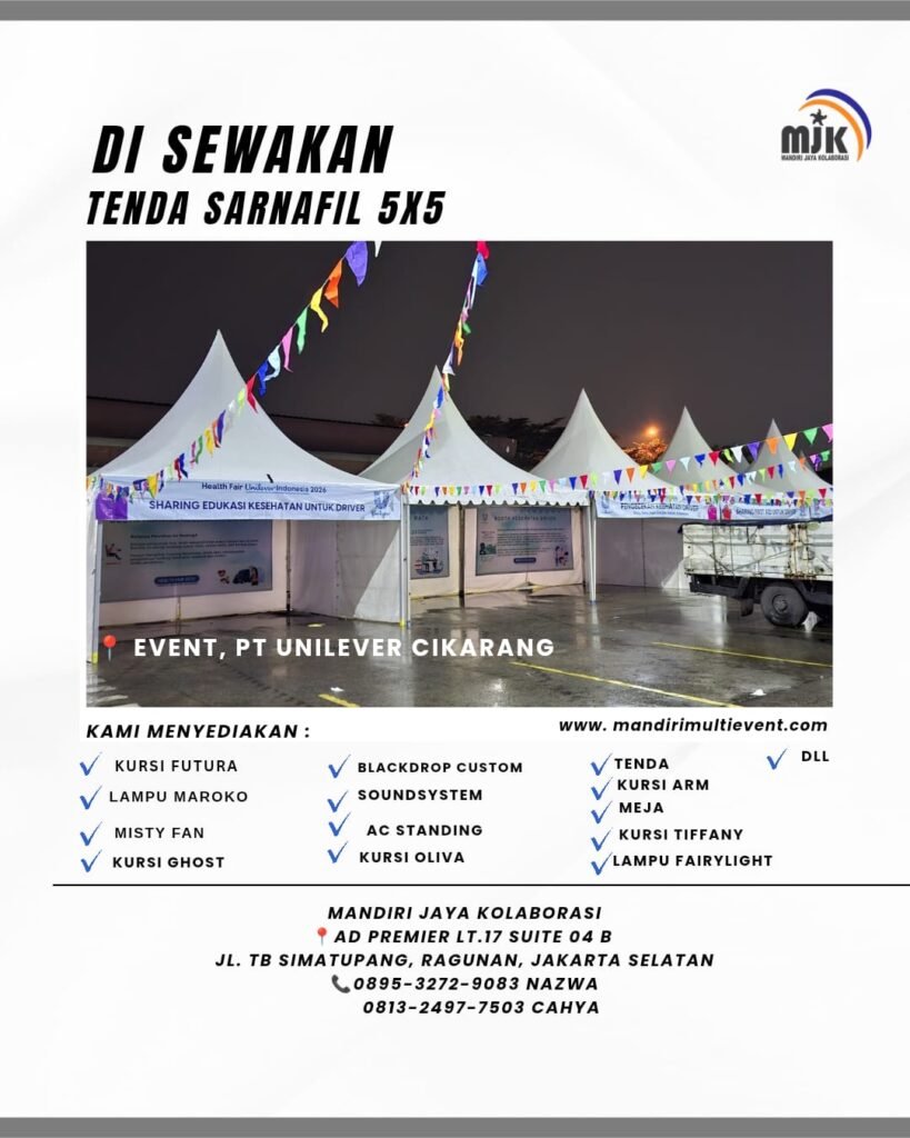 SEWA TENDA SARNAFIL 5X5 JAKARTA UTARA