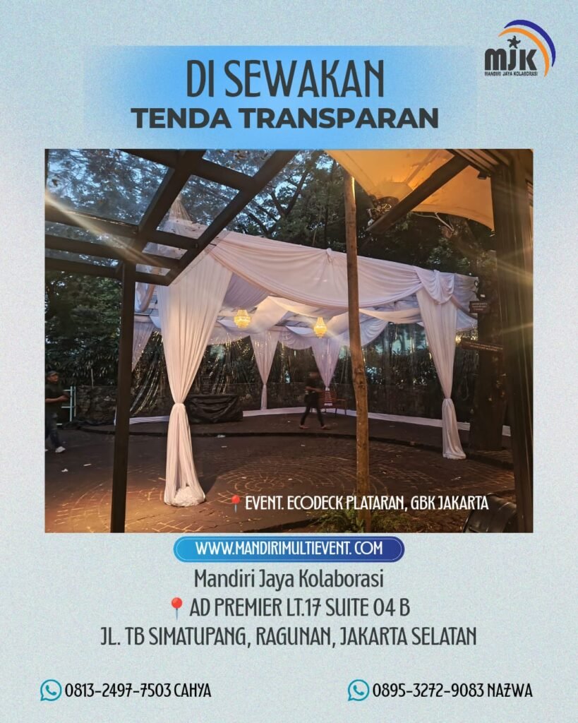 SEWA TENDA TRANSPARAN BEKASI