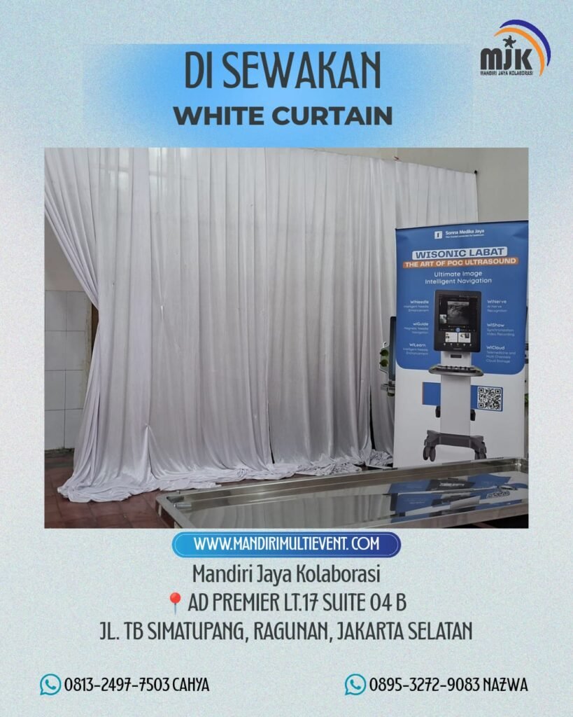 SEWA WHITE CURTAIN ELEGAN JAKRATA PUSAT