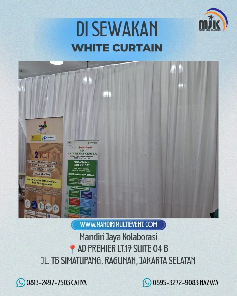 SEWA WHITE CURTAIN ELEGAN JAKRATA PUSAT