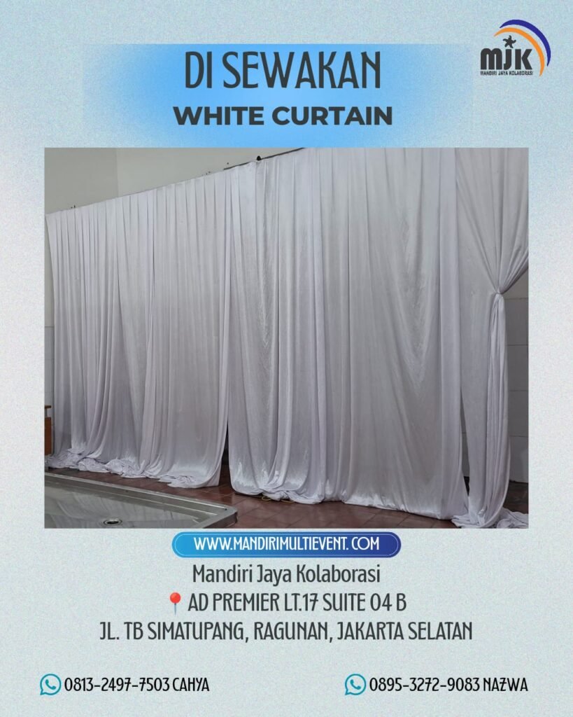 SEWA WHITE CURTAIN ELEGAN JAKRATA PUSAT