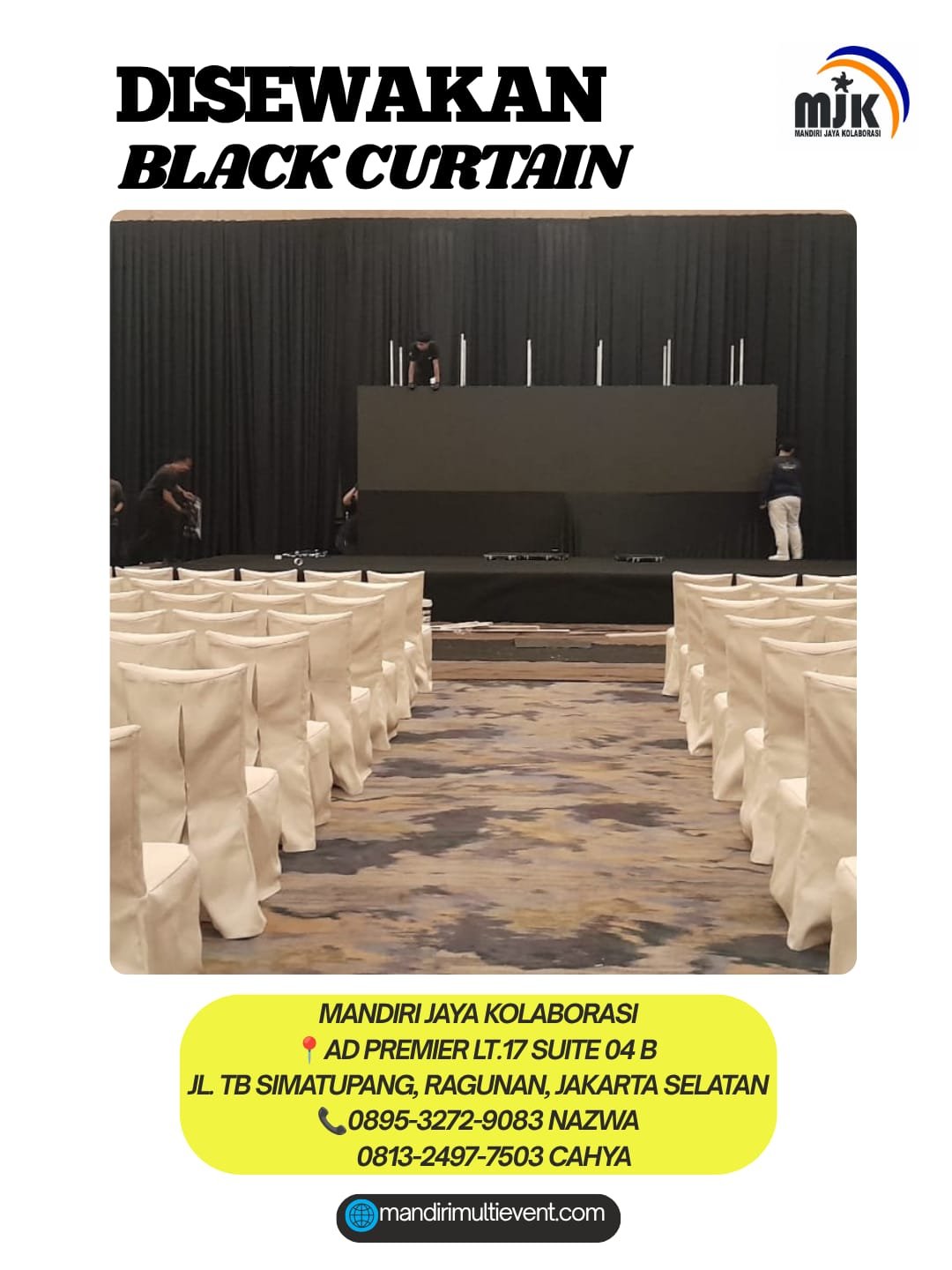 SEWA BLACK CURTAIN JAKARTA UTARA