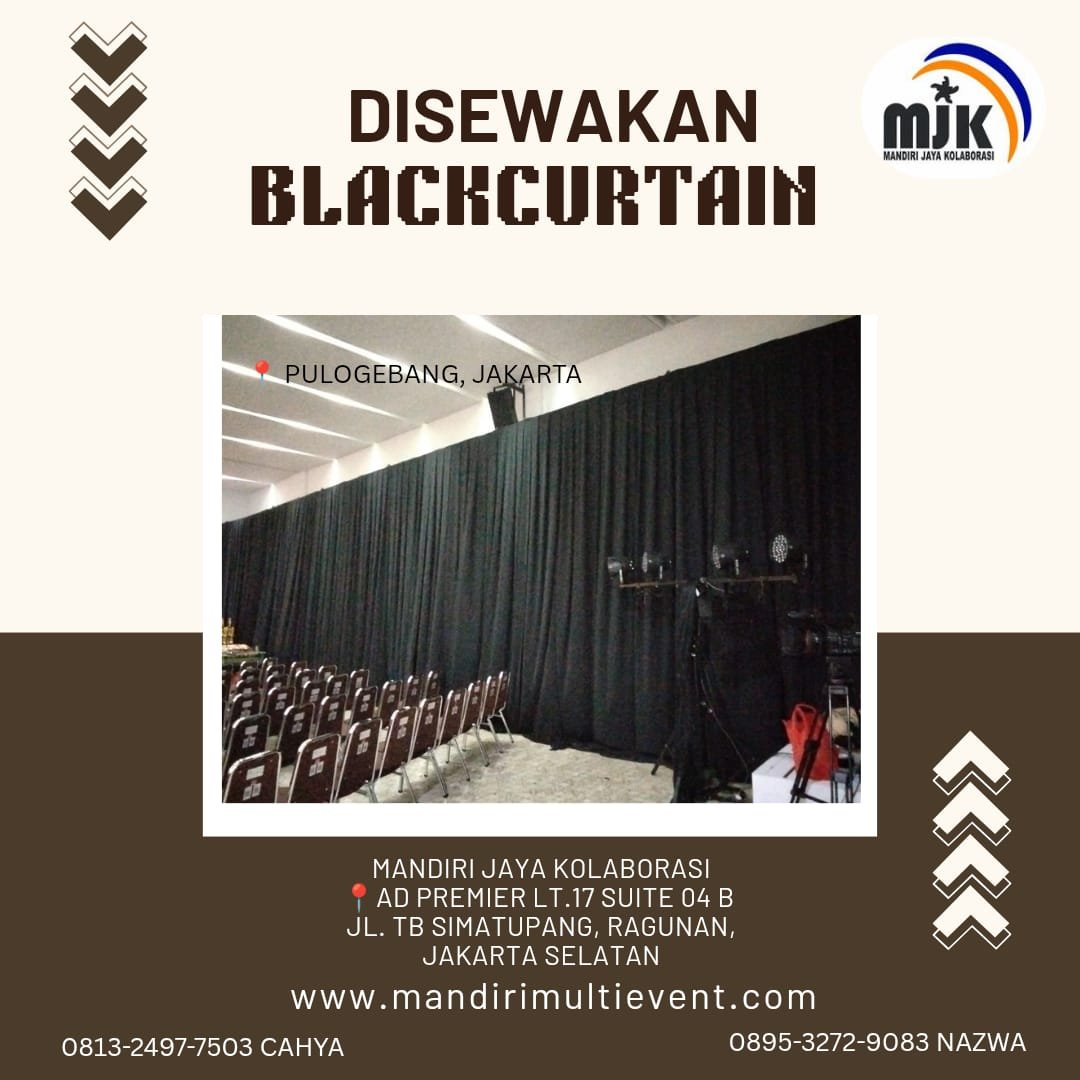 SEWA BLACK CURTAIN JAKARTA TIMUR