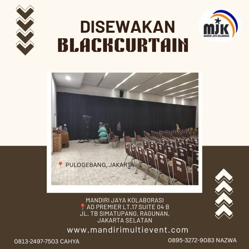 SEWA BLACK CURTAIN JAKARTA TIMUR