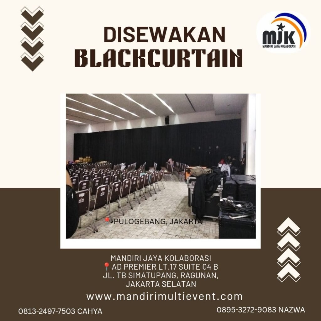 SEWA BLACK CURTAIN JAKARTA TIMUR