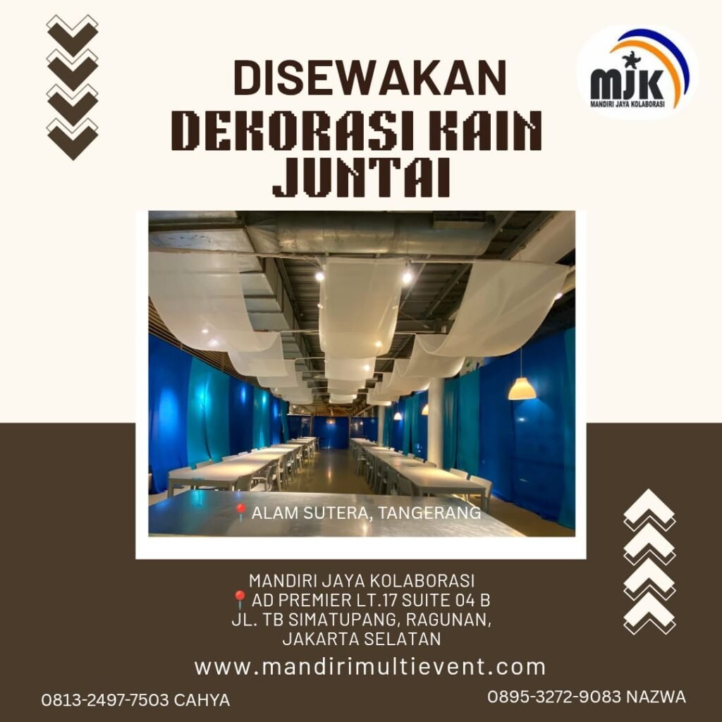SEWA DEKORASI KAIN JUNTAI JABODETABEK