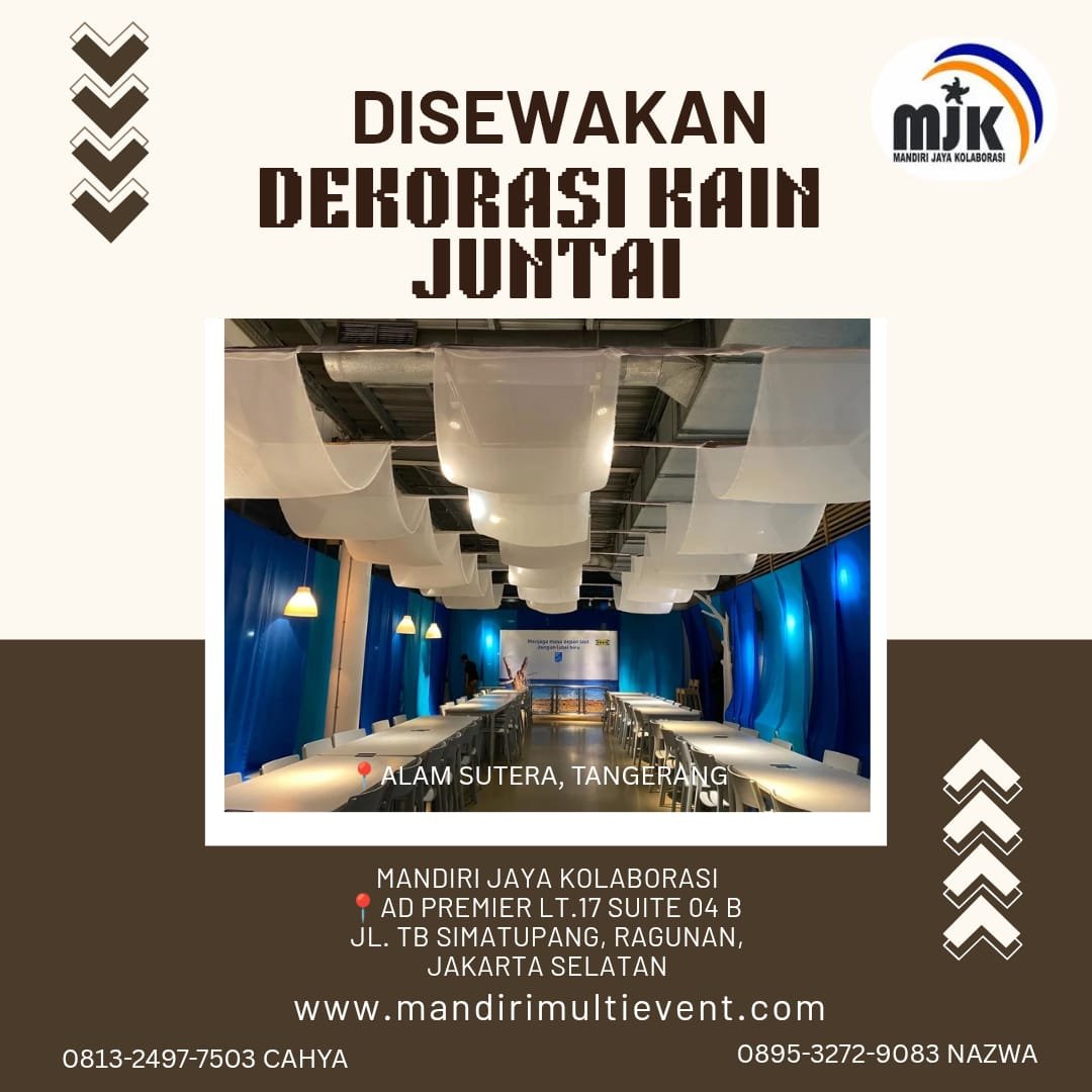 SEWA DEKORASI KAIN JUNTAI JABODETABEK