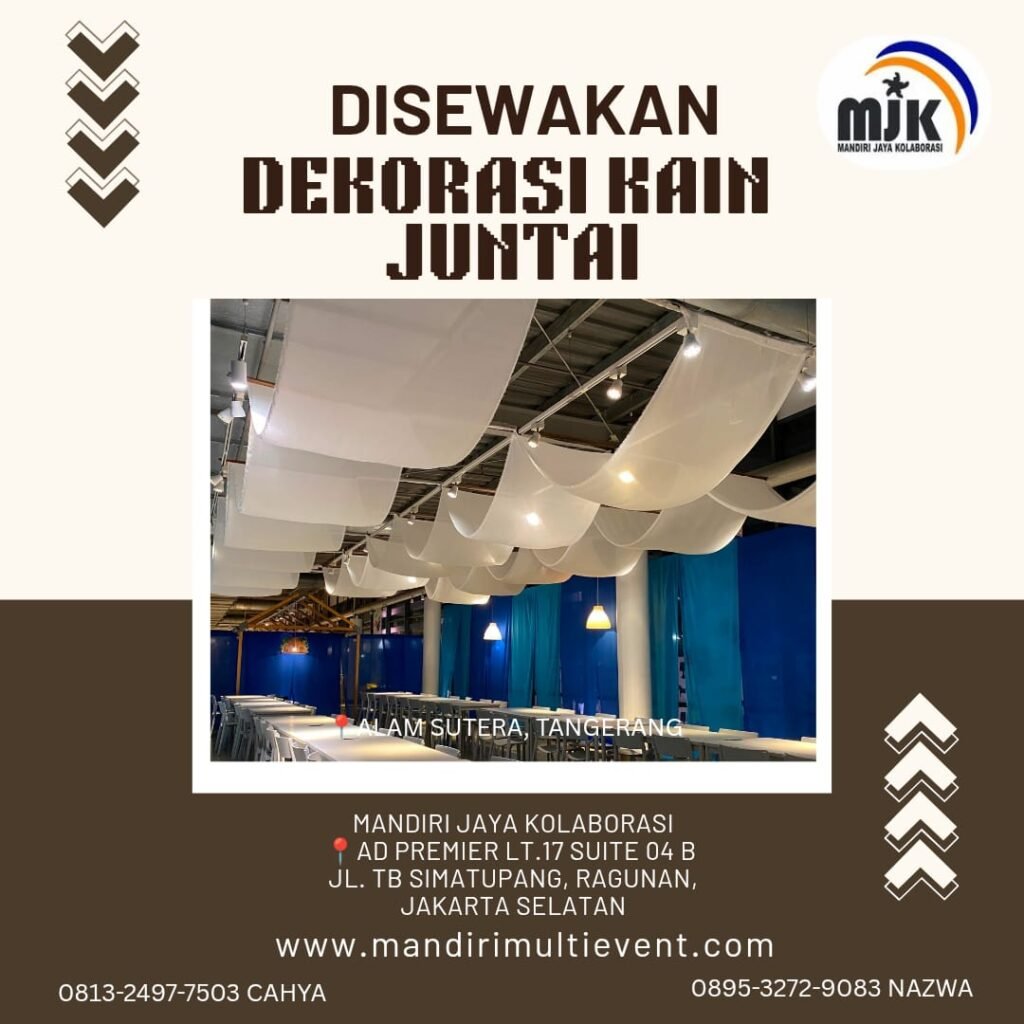 SEWA DEKORASI KAIN JUNTAI JABODETABEK