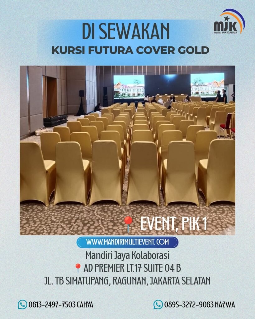 SEWA KURSI FUTURA COVER GOLD JAKPUS