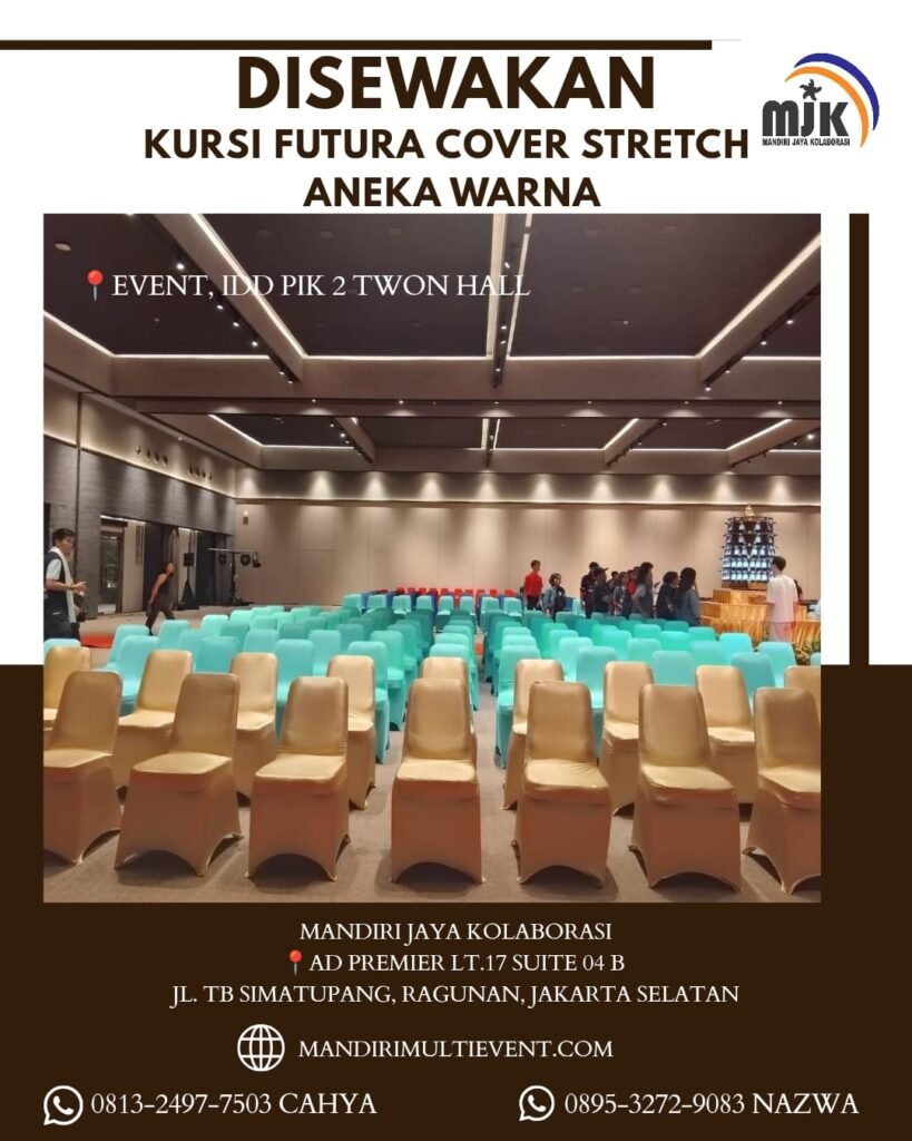 SEWA KURSI FUTURA COVER STRETCH WARNA